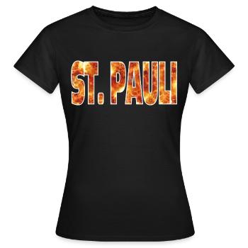 Saint Pauli - T-shirt Femme - noir - Devant - AI Model Female 172 dark (172cm)