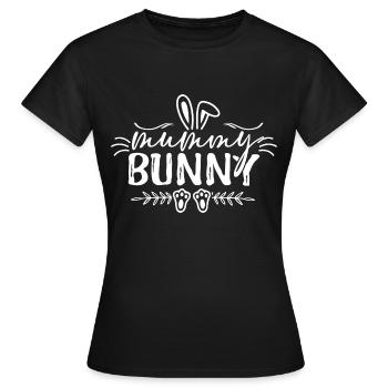 Mummy Bunny - Women's T-Shirt - black - Front - AI Model Female 172 dark (172cm)
