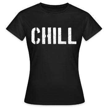Chill - T-shirt Femme - noir - Devant - AI Model Female 172 dark (172cm)