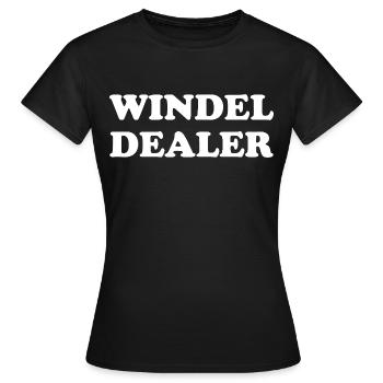 Windel Dealer - Frauen T-Shirt - Schwarz - Vorne - AI Model Female 172 dark (172cm)