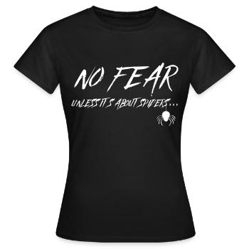 Pas de peur - T-shirt Femme - noir - Devant - AI Model Female 172 dark (172cm)