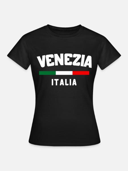 Venezia Italy Koszulka - Venezia Italia Tee - Koszulka damska - czarny