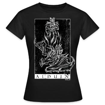 ALDUIN - Frauen T-Shirt - Schwarz - Vorne - AI Model Female 172 dark (172cm)