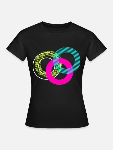 Buchstabe O - Frauen T-Shirt - Schwarz