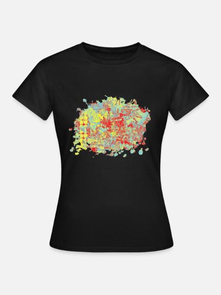 Splash Yellow - Women's T-Shirt - black