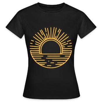 Graphic Sun Sun Icon - Women's T-Shirt - black - Front - AI Model Female 172 dark (172cm)