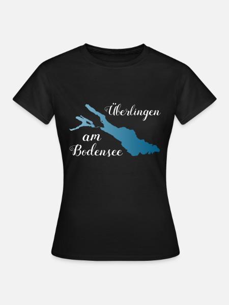 Überlingen am Bodensee Urlaub am See Souvenir - Frauen T-Shirt - Schwarz