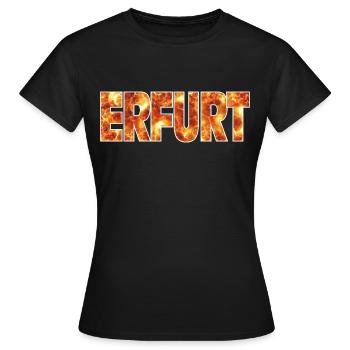 Erfurt - T-shirt Femme - noir - Devant - AI Model Female 172 dark (172cm)