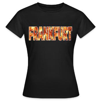 Francfort - T-shirt Femme - noir - Devant - AI Model Female 172 dark (172cm)
