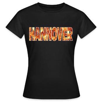 Hanovre - T-shirt Femme - noir - Devant - AI Model Female 172 dark (172cm)