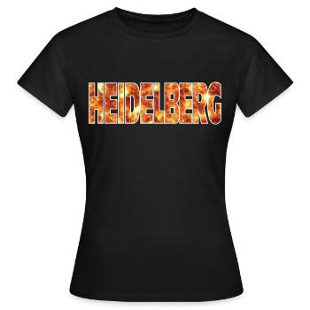 Heidelberg - T-shirt Femme - noir - Devant - AI Model Female 172 dark (172cm)