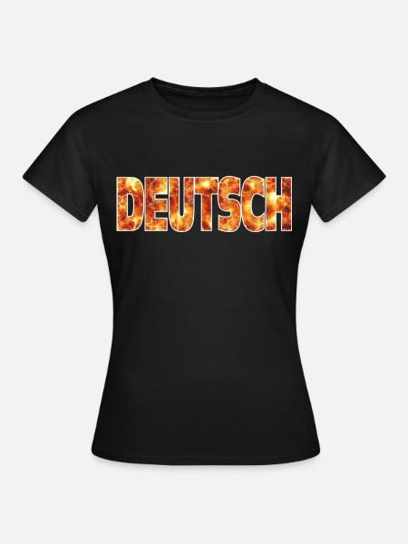 Deutsch - Frauen T-Shirt - Schwarz