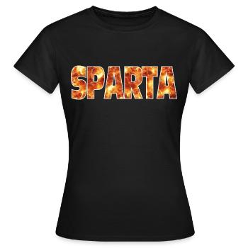 Sparta - Frauen T-Shirt - Schwarz - Vorne - AI Model Female 172 dark (172cm)