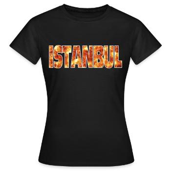 Istanbul - T-shirt Femme - noir - Devant - AI Model Female 172 dark (172cm)