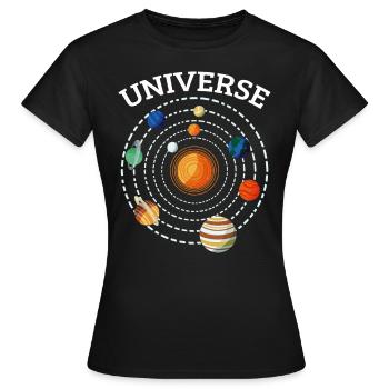Venus Occupy Mars T-shirt Terraform Cadeau De Chemise - T-shirt Femme - noir - Devant - AI Model Female 172 dark (172cm)