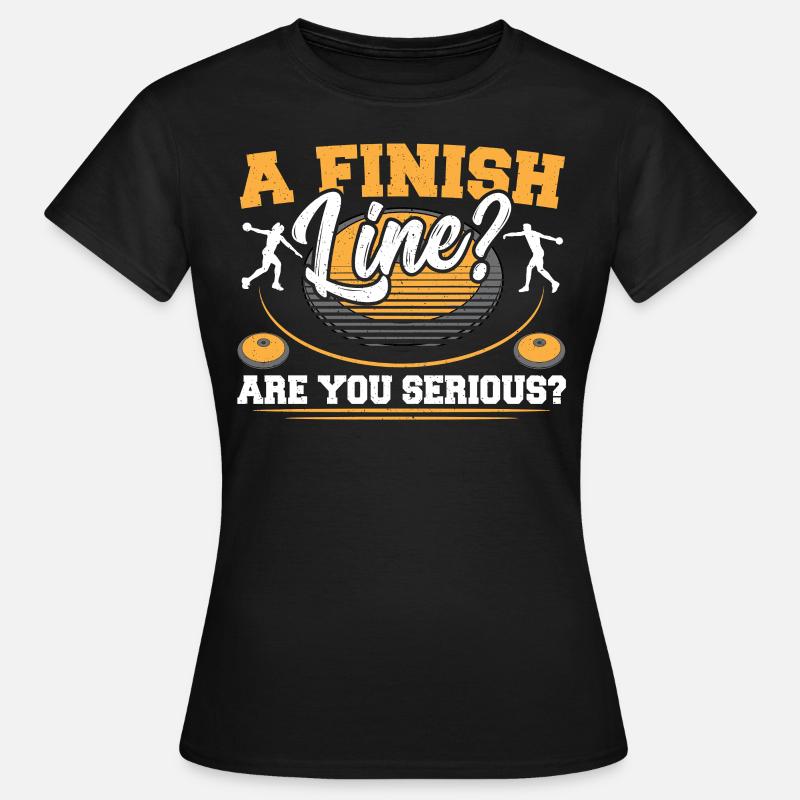Diskus Leichtathletik Diskus Athlet Diskuswurf - Frauen T-Shirt - Schwarz
