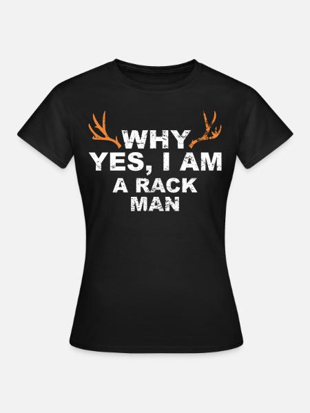 Jäger Jagt.Hirsch Geschenkidee - Frauen T-Shirt - Schwarz