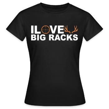 Jäger Jagt.Hirsch Geschenkidee - Frauen T-Shirt - Schwarz - Vorne - AI Model Female 172 dark (172cm)