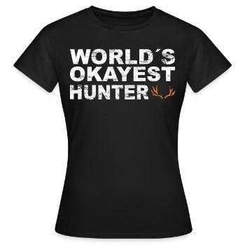 Jäger Jagt.Hirsch Geschenkidee - Frauen T-Shirt - Schwarz - Vorne - AI Model Female 172 dark (172cm)