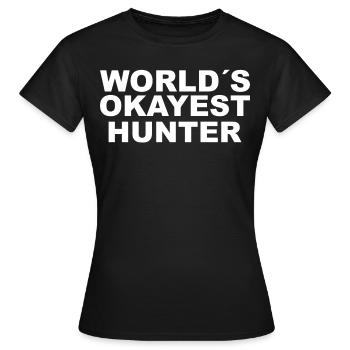 Jäger Jagt.Hirsch Geschenkidee - Frauen T-Shirt - Schwarz - Vorne - AI Model Female 172 dark (172cm)