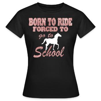 Idée cadeau Club d’équitation - T-shirt Femme - noir - Devant - AI Model Female 172 dark (172cm)
