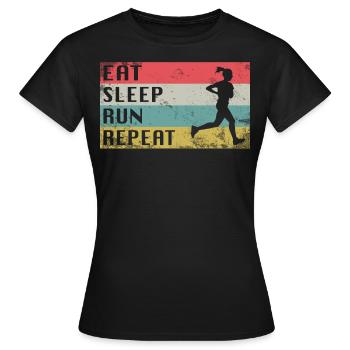 laufen women running geschenkidee - Frauen T-Shirt - Schwarz - Vorne - AI Model Female 172 dark (172cm)