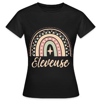 Cadeau Eleveuse. Boho Rainbow éleveuse. Éleveuse. - T-shirt Femme - noir - Devant - AI Model Female 172 dark (172cm)
