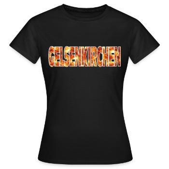 Gelsenkirchen - T-shirt Femme - noir - Devant - AI Model Female 172 dark (172cm)
