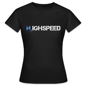 Highspeed Wasserstoff - Frauen T-Shirt - Schwarz - Vorne - AI Model Female 172 dark (172cm)