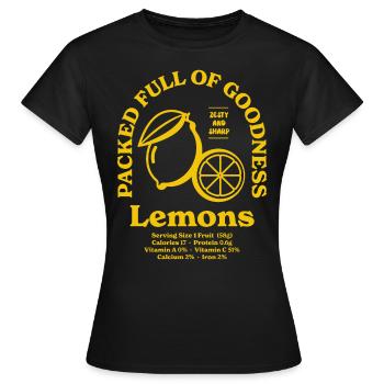Lemons Nutritional - Women's T-Shirt - black - Front - AI Model Female 172 dark (172cm)
