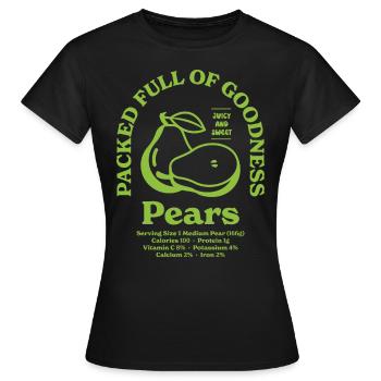 Pears Nutritional - Women's T-Shirt - black - Front - AI Model Female 172 dark (172cm)