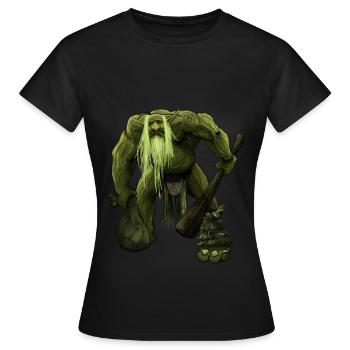 troll - Frauen T-Shirt - Schwarz - Vorne - AI Model Female 172 dark (172cm)
