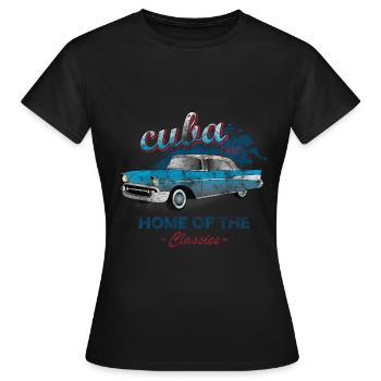 Cuba - T-shirt Femme - noir - Devant - AI Model Female 172 dark (172cm)