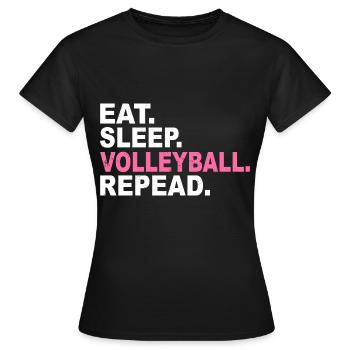 Club sportif Cadeau Volleyball - T-shirt Femme - noir - Devant - AI Model Female 172 dark (172cm)