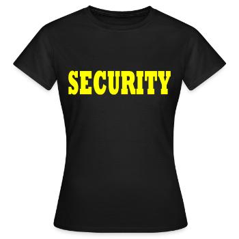 Sécurité - T-shirt Femme - noir - Devant - AI Model Female 172 dark (172cm)