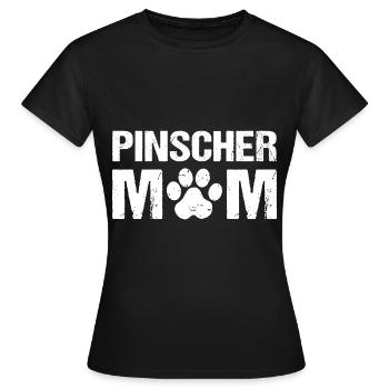 Pinscher Maman Pinscher Chiens - T-shirt Femme - noir - Devant - AI Model Female 172 dark (172cm)