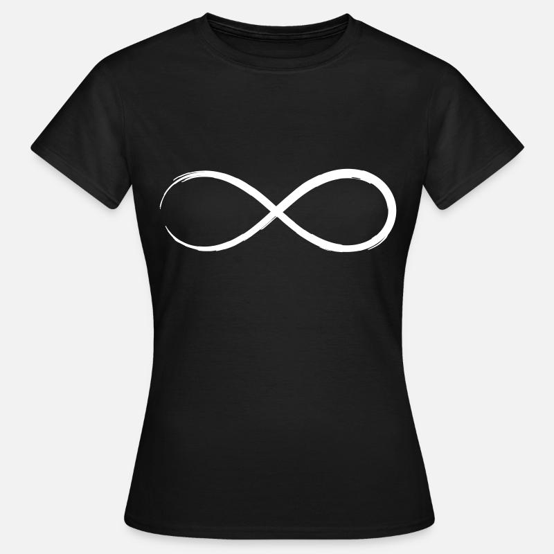 Infinity infinity sign symbol - Women's T-Shirt - black