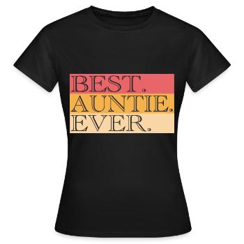 Aunt Godmother Hero Gift for Godmother - Women's T-Shirt - black - Front - AI Model Female 172 dark (172cm)