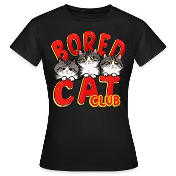 Club der gelangweilten Katzen - Frauen T-Shirt - Schwarz - Vorne - AI Model Female 172 dark (172cm)