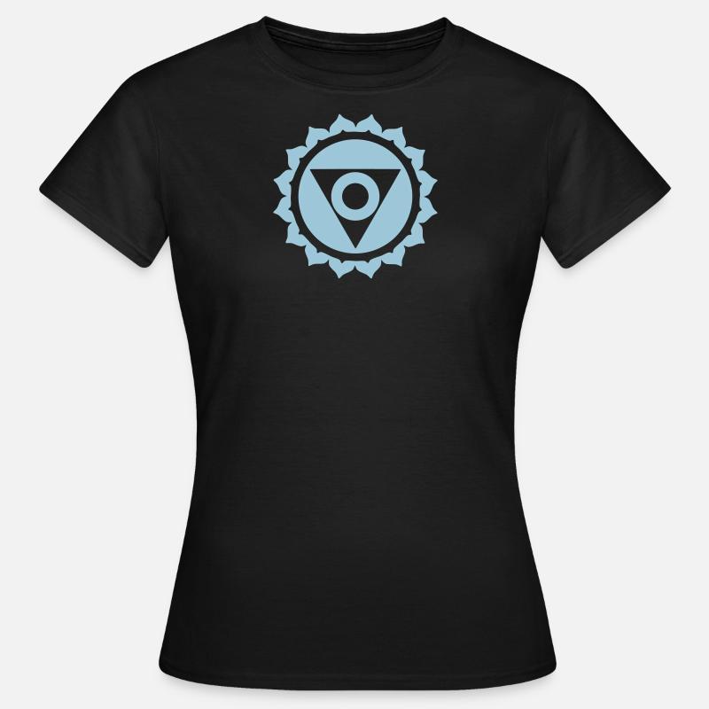 Chakra Vishuddha / throat chakra - Women's T-Shirt - black