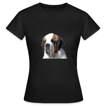 Bernhardiner - Frauen T-Shirt - Schwarz - Vorne - AI Model Female 172 dark (172cm)