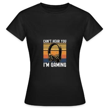 Gaming - Frauen T-Shirt - Schwarz - Vorne - AI Model Female 172 dark (172cm)