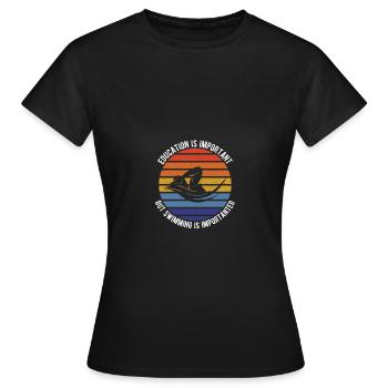 Nager - T-shirt Femme - noir - Devant - AI Model Female 172 dark (172cm)