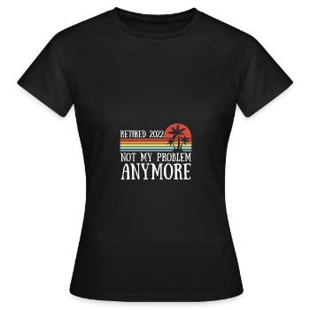 Ruhestand - Rente - Frauen T-Shirt - Schwarz - Vorne - AI Model Female 172 dark (172cm)