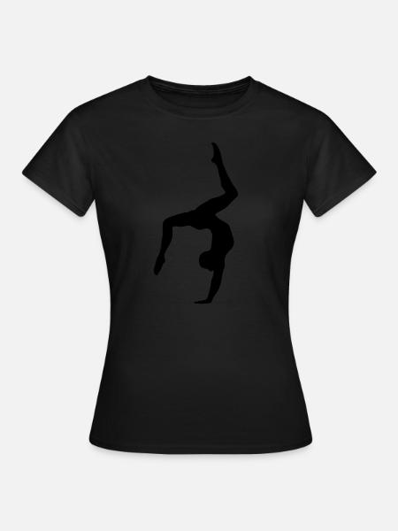 Turnen Bodenturnen Kunstturnen Gymnastic Sport - Frauen T-Shirt - Schwarz