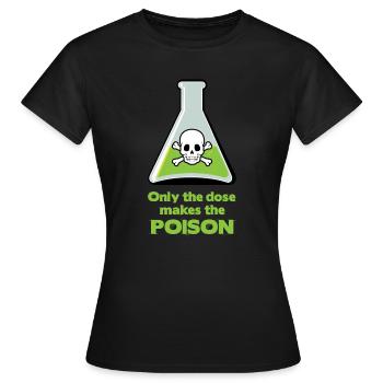 Poison - T-shirt Femme - noir - Devant - AI Model Female 172 dark (172cm)