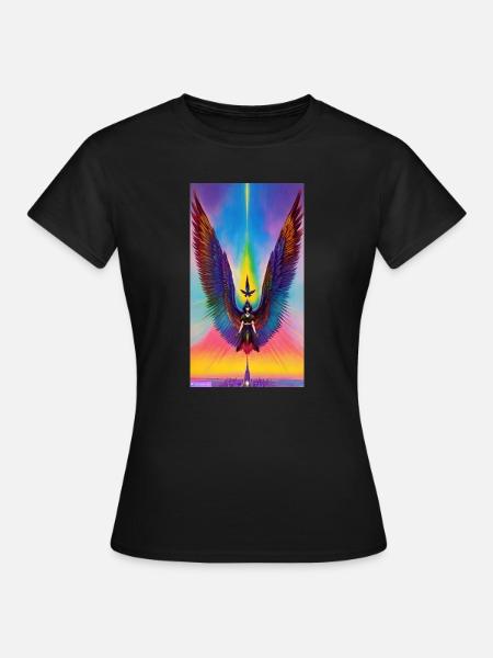 Wings of Liberation - Frauen T-Shirt - Schwarz