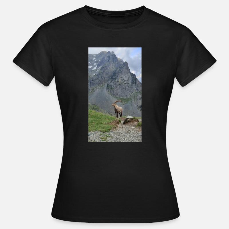 Alpine ibex - Women's T-Shirt - black