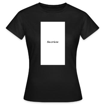 Geheimnis - Frauen T-Shirt - Schwarz - Vorne - AI Model Female 172 dark (172cm)