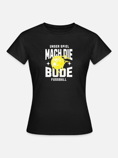 Toooooor! Bude...gelb - Frauen T-Shirt - Schwarz